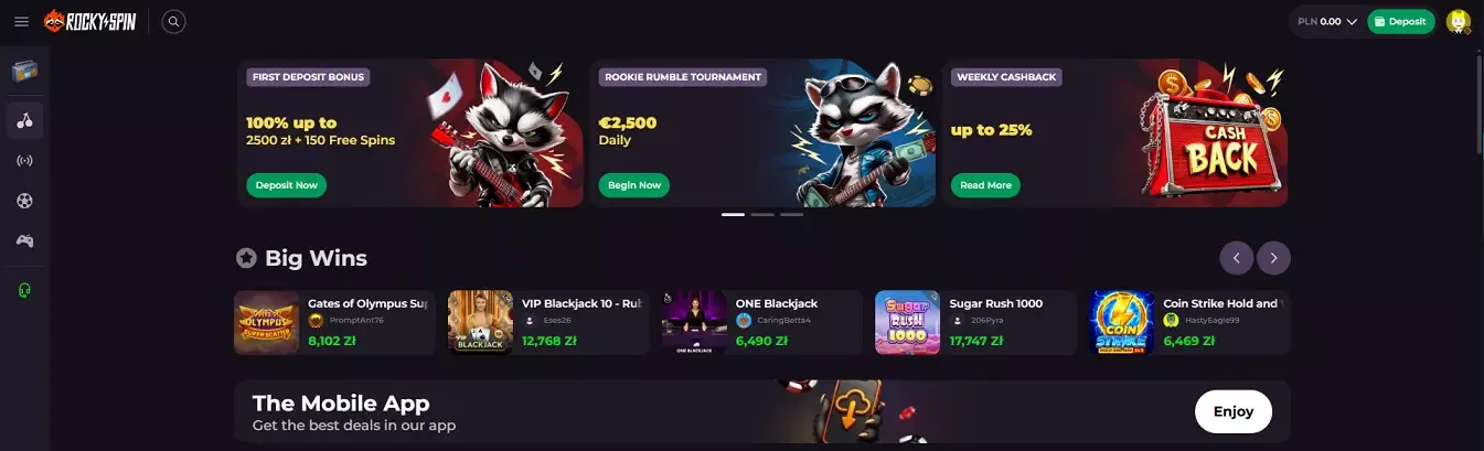 hraj RockySpin